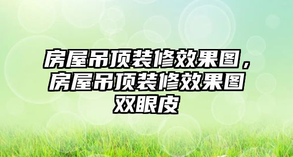 房屋吊頂裝修效果圖，房屋吊頂裝修效果圖雙眼皮