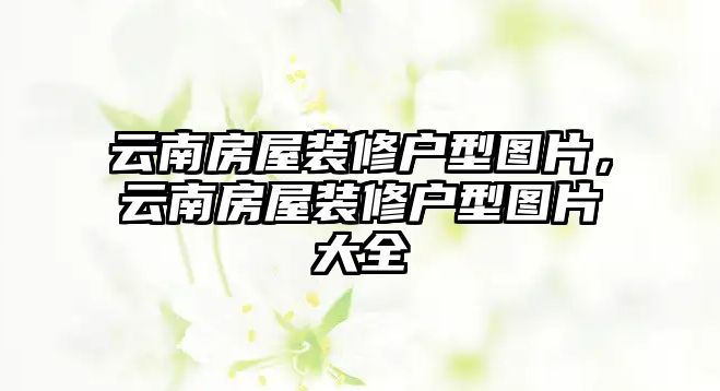 云南房屋裝修戶型圖片，云南房屋裝修戶型圖片大全