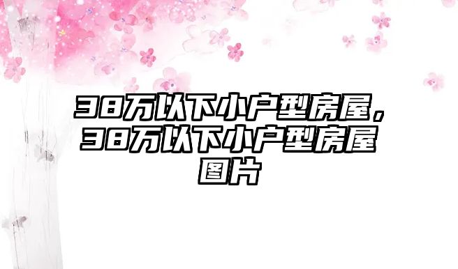 38萬以下小戶型房屋，38萬以下小戶型房屋圖片